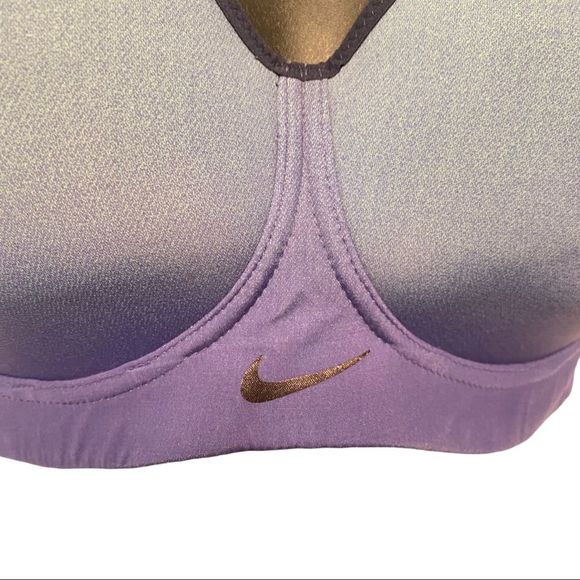 Nike purple blue ombre pro rival fade high support sports bra size 34C - Picture 3 of 6